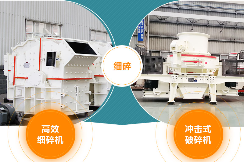 細碎：細碎機、沖擊式破碎機
