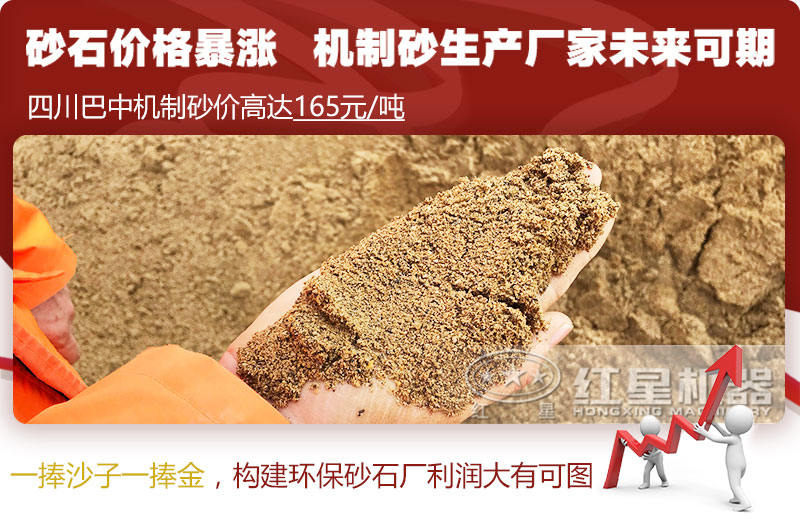 機(jī)制砂價(jià)格上漲，合理構(gòu)建環(huán)保砂石廠更賺錢